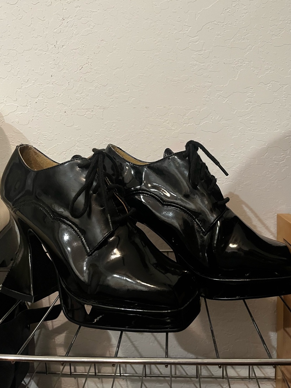 Vintage Goth platform heels